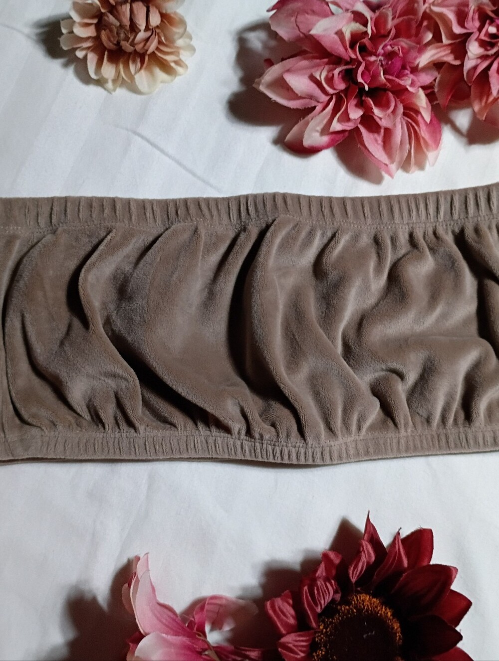 Super Soft And Comfortable Taupe Stretch Bandeau Top